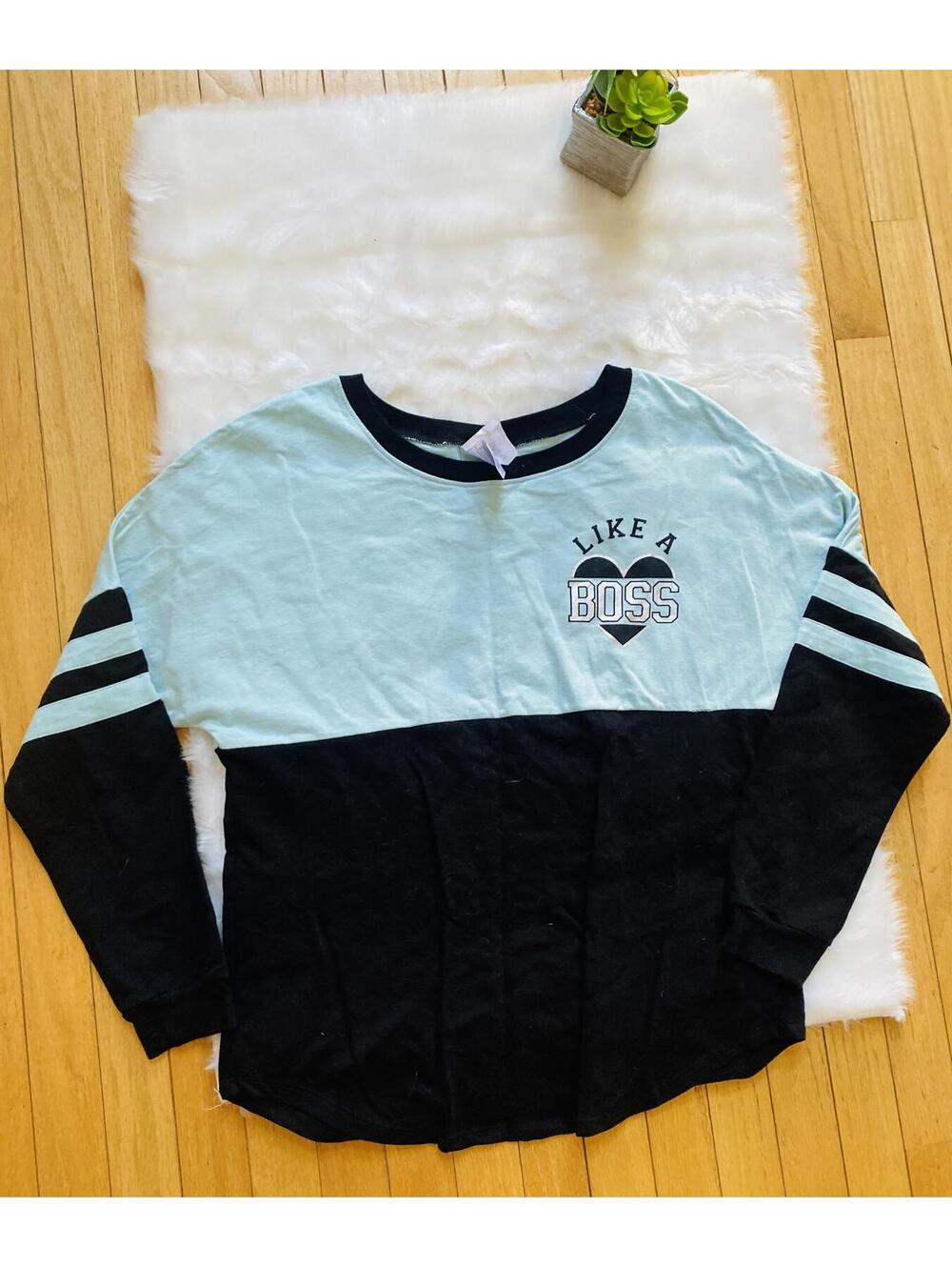 'Like a Boss' Long Sleeve Shirt Size L